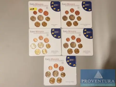 Euro KMS Bondsrepubliek Duitsland 2005 ADFGJ st