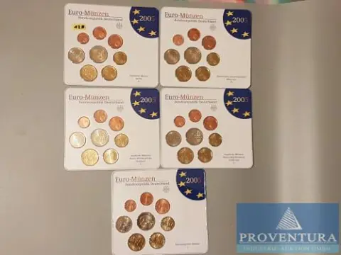 Euro KMS Bondsrepubliek Duitsland 2005 ADFGJ st