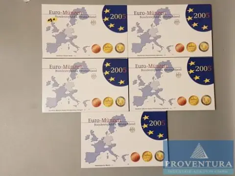 Euro KMS Spolková republika Německo 2005 ADFGJ pp