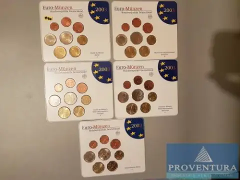 Euro muntenset Bondsrepubliek Duitsland 2003 ADFGJ st
