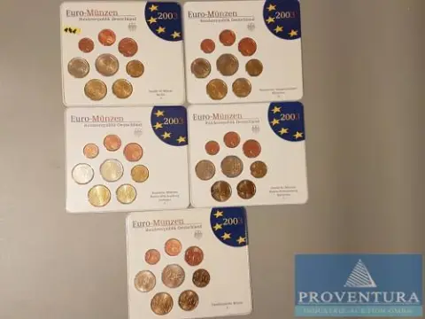 Euro muntenset Bondsrepubliek Duitsland 2003 ADFGJ st