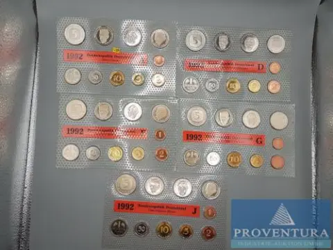 Muntset Bondsrepubliek Duitsland 1992 ADFGJ st