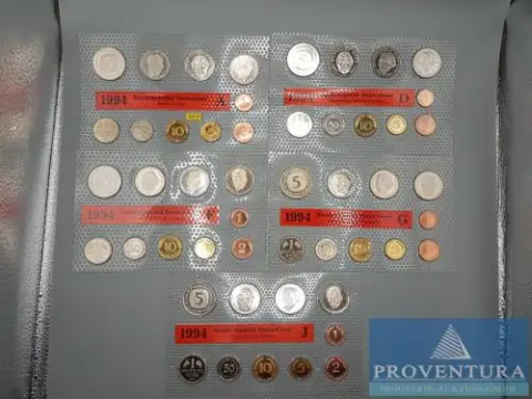 Muntset Bondsrepubliek Duitsland 1994 ADFGJ st