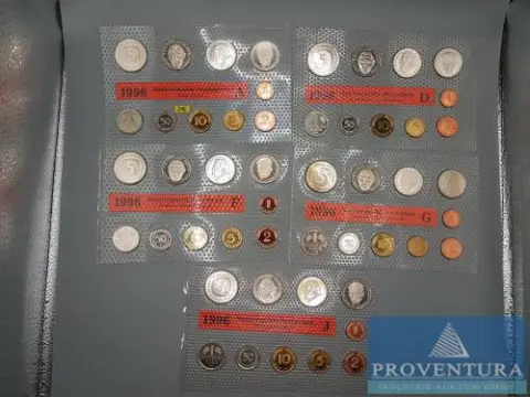 Muntset Bondsrepubliek Duitsland 1996 ADFGJ st