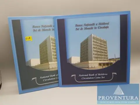 Set Moldavië 2003 1 - 50 bani st + 10 lei Weinferien pp