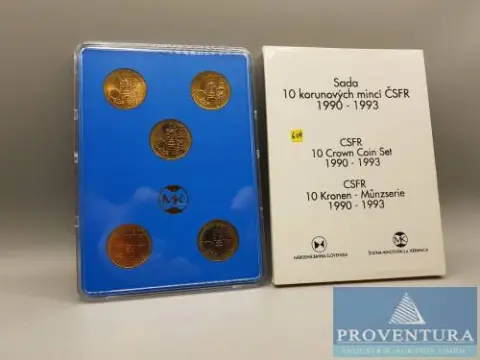 Sada mincí Česká republika 10 korun Štefánik 1990 a 1993/ Masaryk 1991 a 1993 Rašín 1992