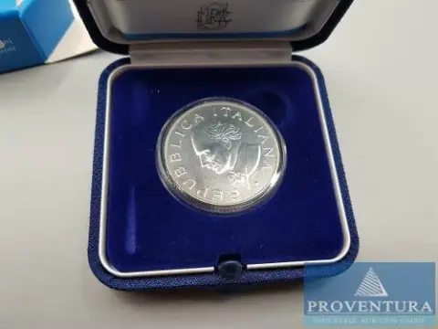 Stříbrná mince Itálie 5 euro 2007 Arturo Toscanini 925