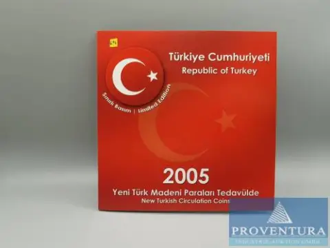 Sada mincí Turecko 2005 1 Kurus - 1 Lira st