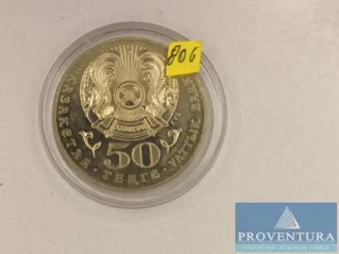 Sběratelská mince Kazachstán 50 tenge 2001 st v kapsli