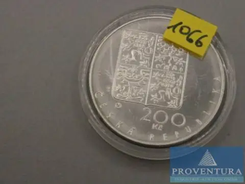 Zilveren munt Tsjechische Republiek 200 kronen Sint-Vituskathedraal 1994 pp