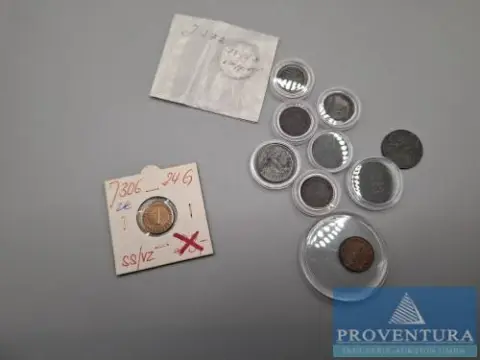 Circulatiemunten / noodgeld Duitse Rijk meestal UNC 1 Pfennig 1939E