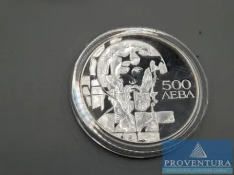 Zilveren munt Bulgarije 500 leva 1993 St. Theodorus Stratelates muntstaat zilver .925 33,625 g brutogewicht