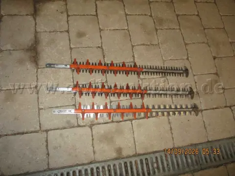 1 heggenschaarmes, 3 heggenschaarmessen voor HSA 86