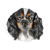 WANDDEKORATION IN FORM EINES HUNDEKOPFES
