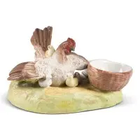 Porte-allumettes 'Poule avec poussins'