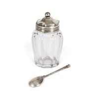 POT À CONFITURE AVEC CUILLÈRE