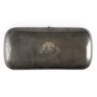 Niello-etui met stadsgezicht van Moskou