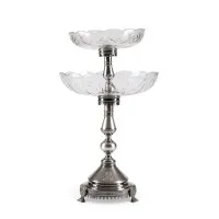 Grande étagère avec monogramme gravé et date '10. IV 1896'