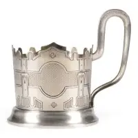 Porte-verre à thé avec motif de ceinture