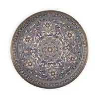 Grand plateau en émaux cloisonnés