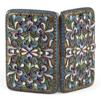 Étui en émaux cloisonnés
