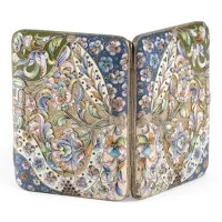 Fijne cloisonné-emaille sigarettenkoker
