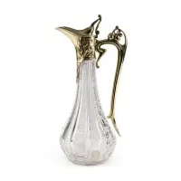 Carafe Art nouveau avec monture en vermeil