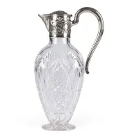 Jugendstil karaf met floraal decor
