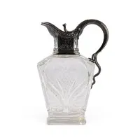 Carafe avec monture en argent