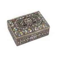 Kazeta cloisonné s dvojhlavým orlem