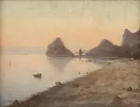'BLICK AUF DEN FELSEN "DIWA" UND EINEN TEIL DES BERGES "KOSCHKA" IN SIMEIS'