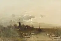 LANDSCHAFT MIT MÜHLE