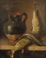 Nature morte avec brochets