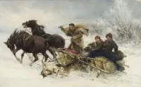 'Les loups attaquent le traîneau'