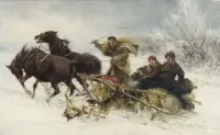'Les loups attaquent le traîneau'