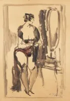 Devant le miroir