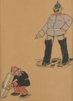 Caricature avec un Allemand et un Turc