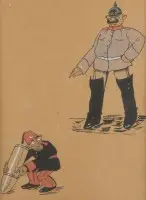 Caricature avec un Allemand et un Turc