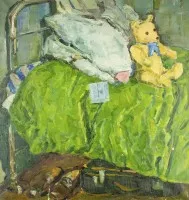 'Miś na zielonym łóżku'
