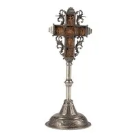 Croix sur pied avec les grandes fêtes de l'année liturgique orthodoxe