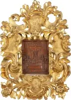 Icône encadrée de la mise au tombeau du Christ