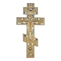 FEINES GROSSES BRONZE-KRUZIFIX