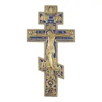 Grand crucifix en bronze