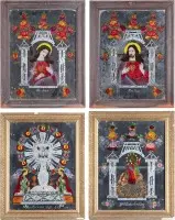 Quatre images sur verre de grand format