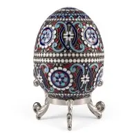 Cloisonné-emaille eierdoos