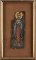 Volet d'un triptyque avec un saint