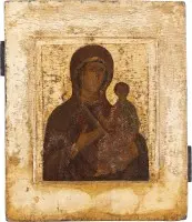 Icône fine de la Mère de Dieu de Smolensk (Smolenskaïa)