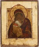 Icône très fine de la Mère de Dieu de Yaroslavl