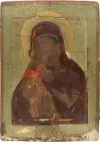 Icône de grand format et fine de la Mère de Dieu de Vladimir (Vladimirskaïa)
