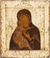 Icône fine de la Mère de Dieu de Vladimir (Vladimirskaja)